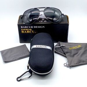 BARCUR Design UV400 Polarized Unisex Quality Sunglasses NWT